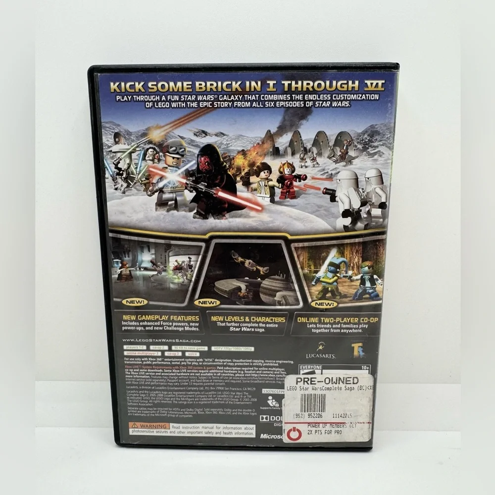 LEGO STAR WARS The Complete Saga -‎ Microsoft Xbox 360 Game